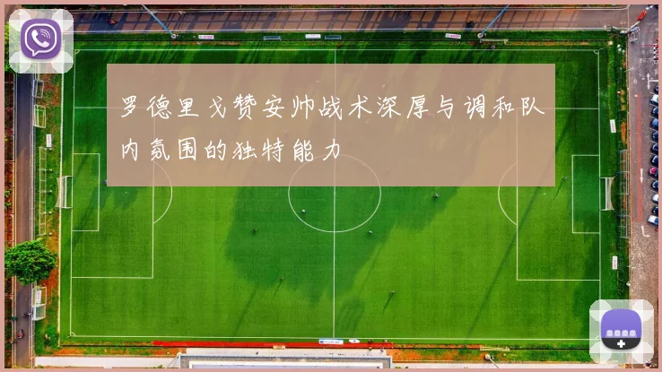 罗德里戈赞安帅战术深厚与调和队内氛围的独特能力